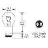 OSRAM Λαμπτήρας Αυτοκινήτου ORIGINAL - METAL BASE P21/4W BAΖ15d Λάμπες Αυτοκινήτου Onetrade